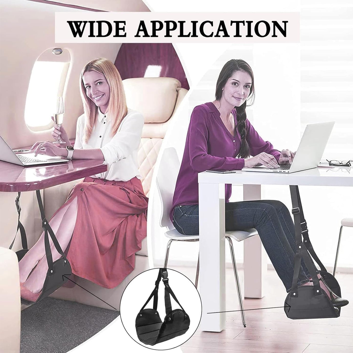 Portable Foot Rest Sling for Travel