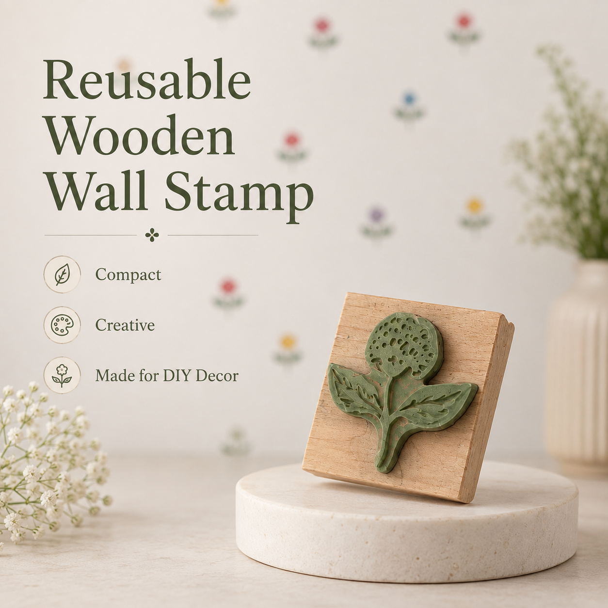 FloralStamp™ – DIY Floral Wall Pattern Creator
