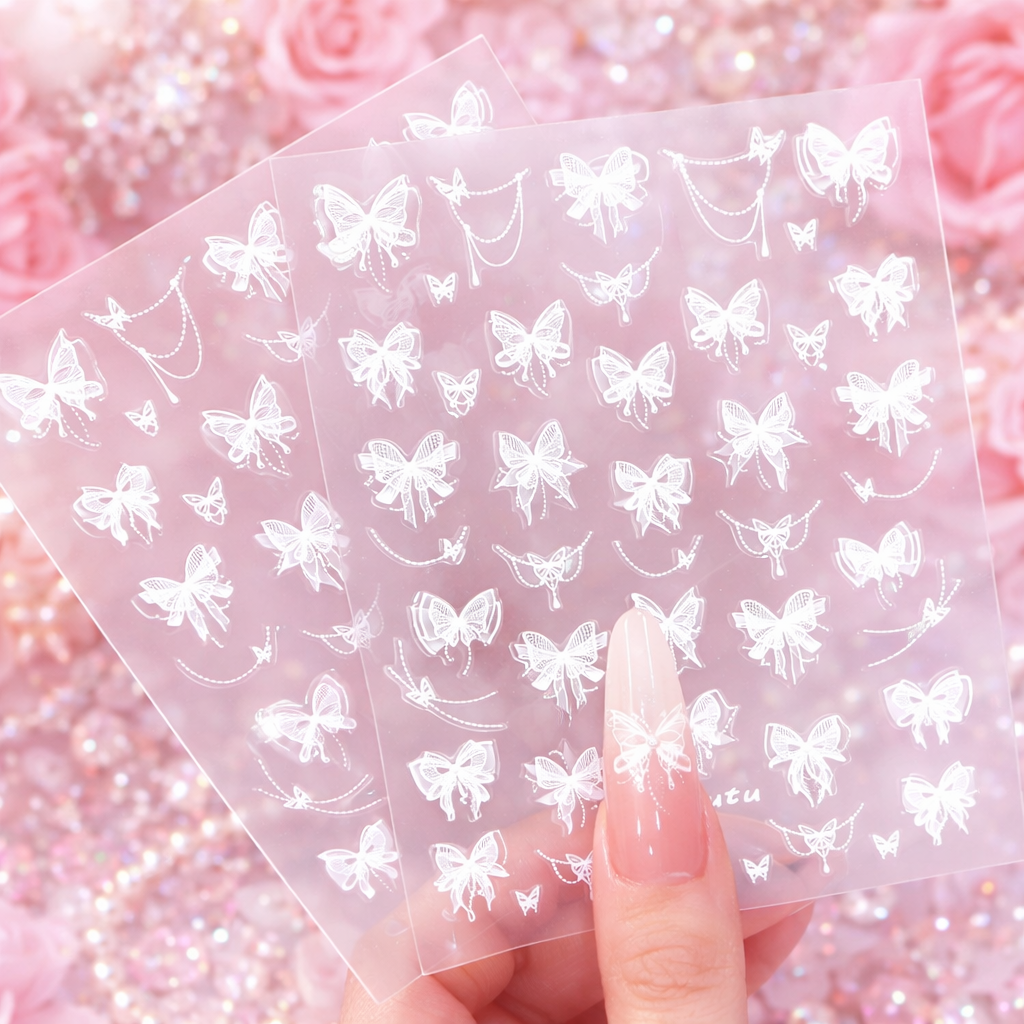 Self Adhesive waterproof Butterfly Nail Stickers