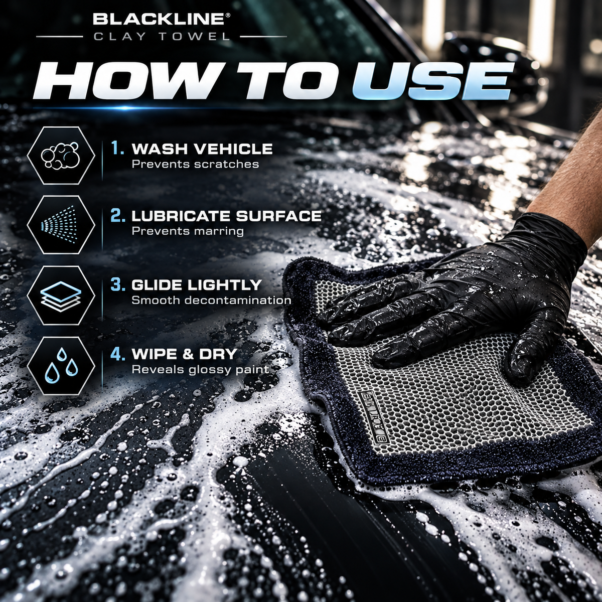 Blackline Synthetic Clay Towel™ - SCRATCH REMOVER