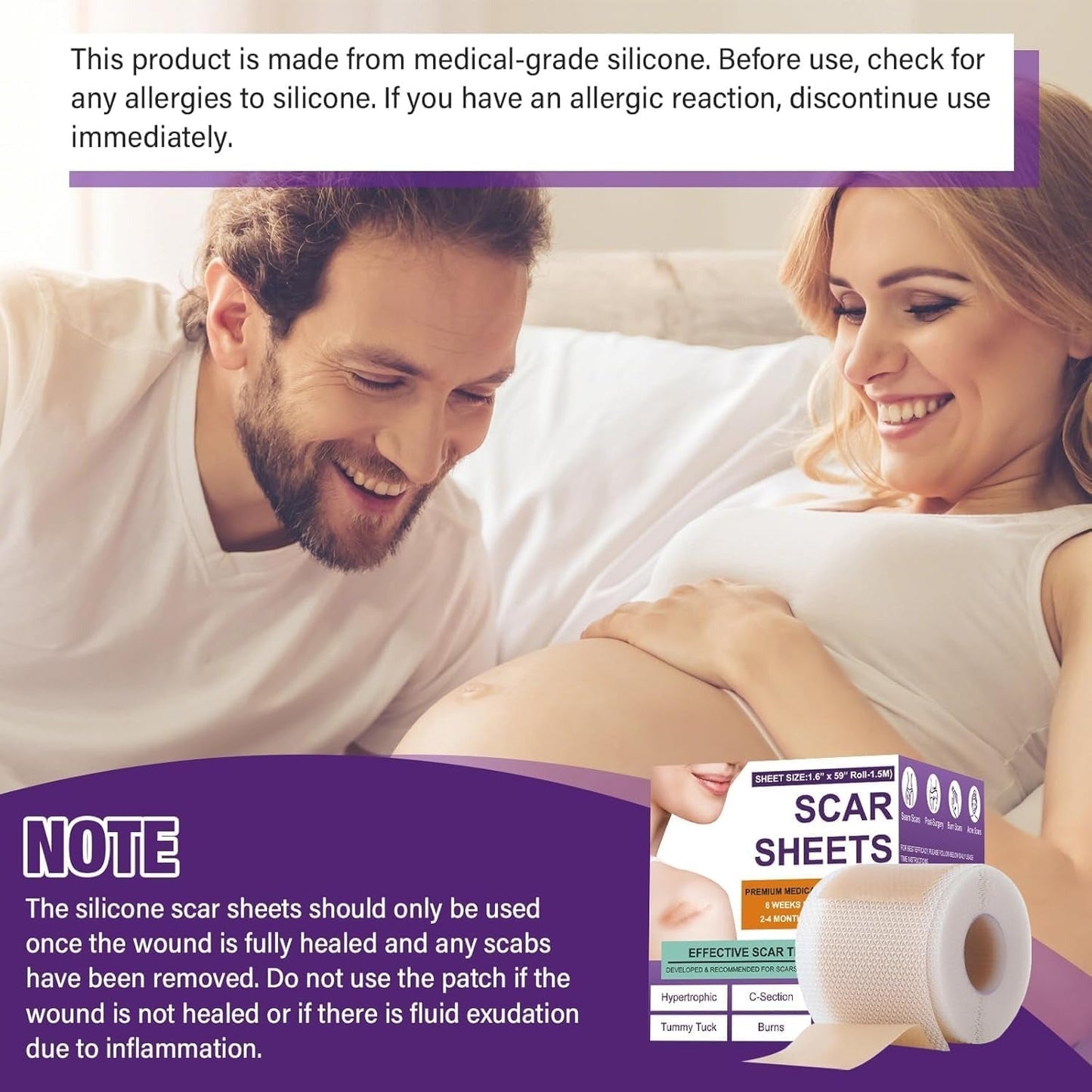 Universal Use Silicone Scar Sheets