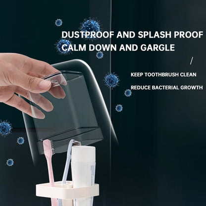 4 in 1 Stylish Toothbrush Holder with Cover