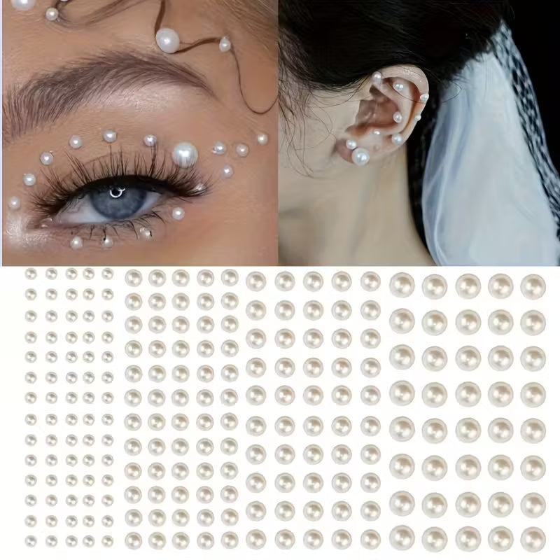 2 in 1 Hair + Face Rhinestone Sticker