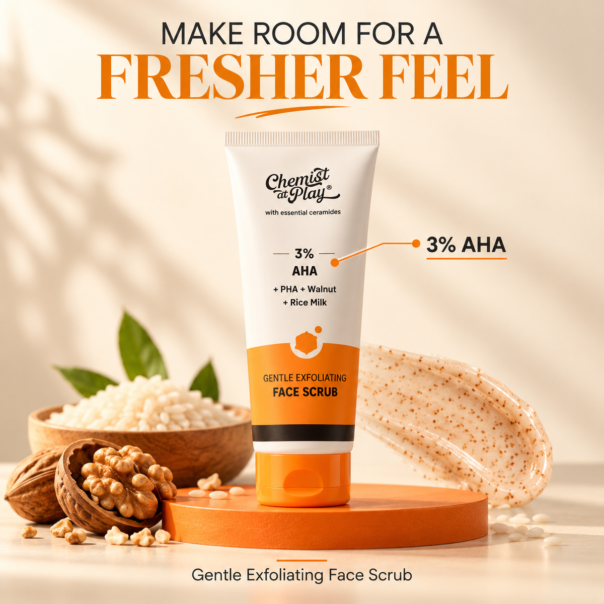 Chemist At PLay® Gentle Exfoliating Face Scrub ( 100% ✅ FDA Approved )