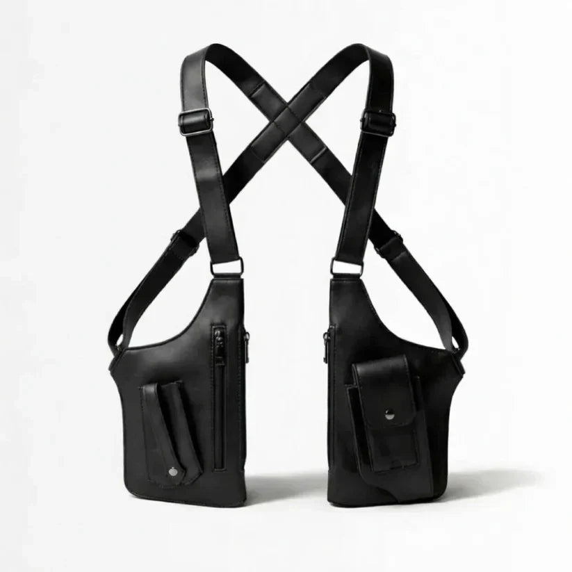 Adjustable Medieval Leather Harness Bag