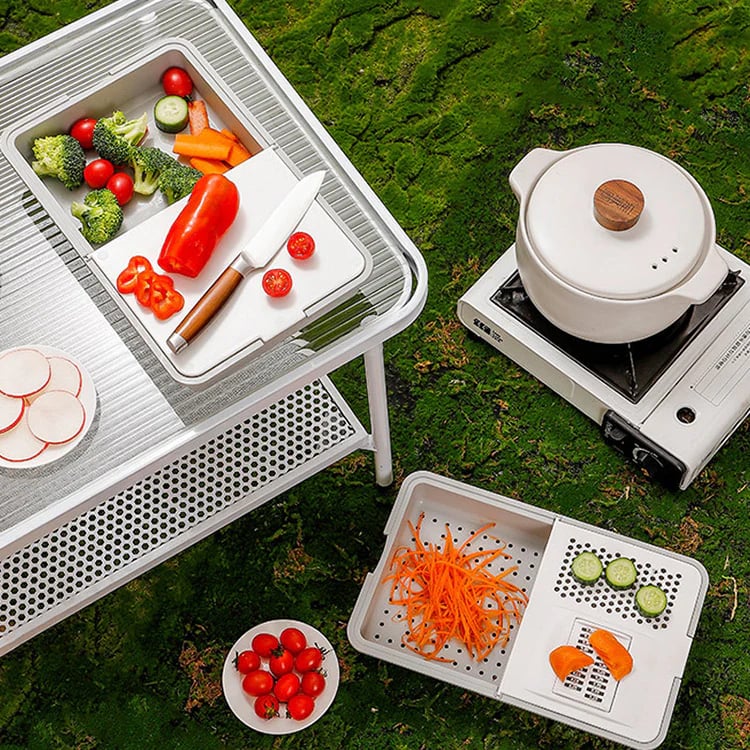 Multi-Functional Grater & Drainer Cutting Board
