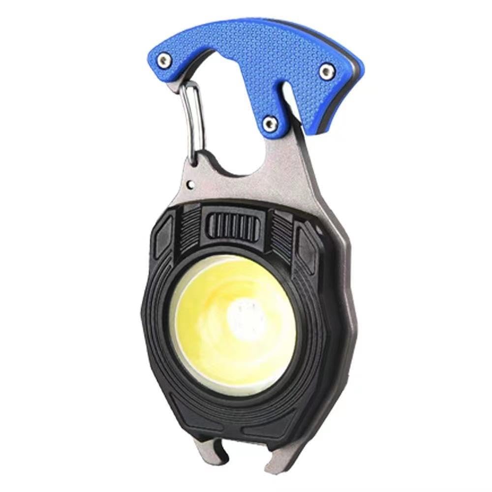 9-in-1 LED Keychain Light with Lighter, Multi Tools & USB-C Charging