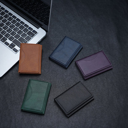 Trifold Magnetic Wallet ( Slim + RFID Blocking )