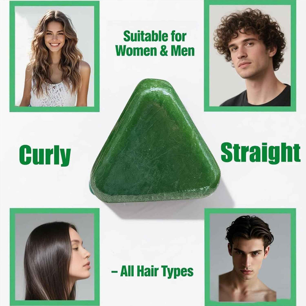 Natural HerbaGlow Solid Shampoo Bar