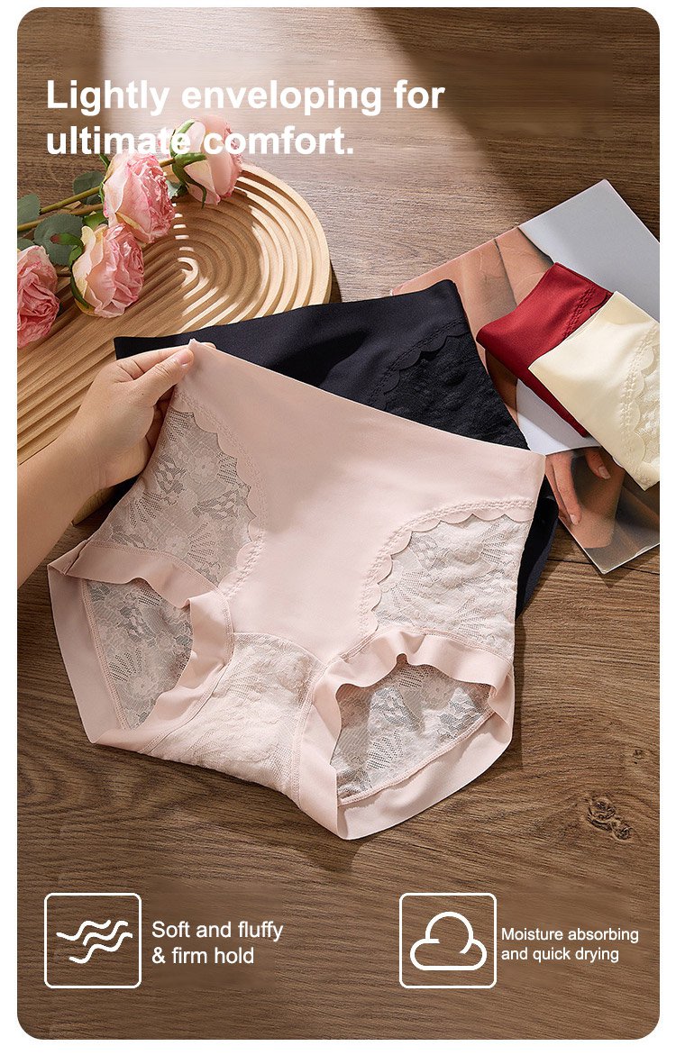 High Waist Tummy Control Fabric Panties ( Imported )