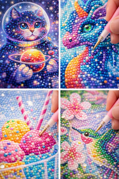 3 in 1 DIY Creative Diamond Painting Set