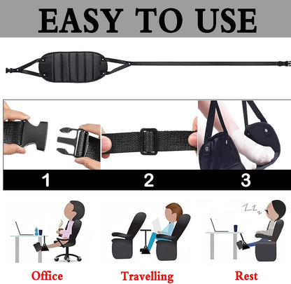 Portable Foot Rest Sling for Travel