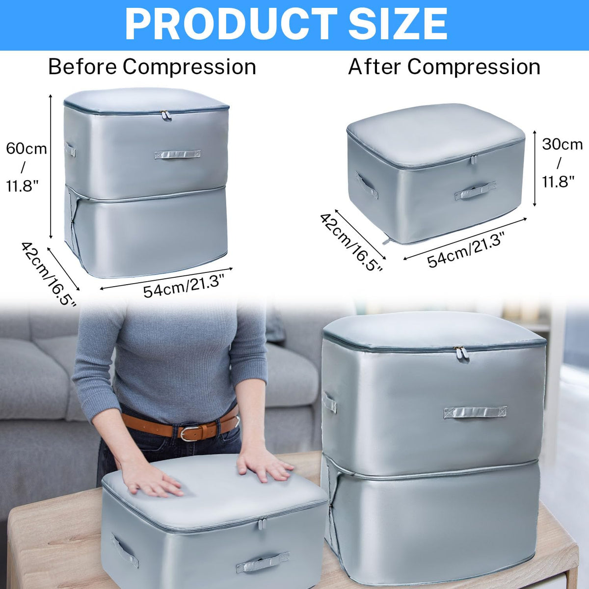Space Saving Self Compression Organizer