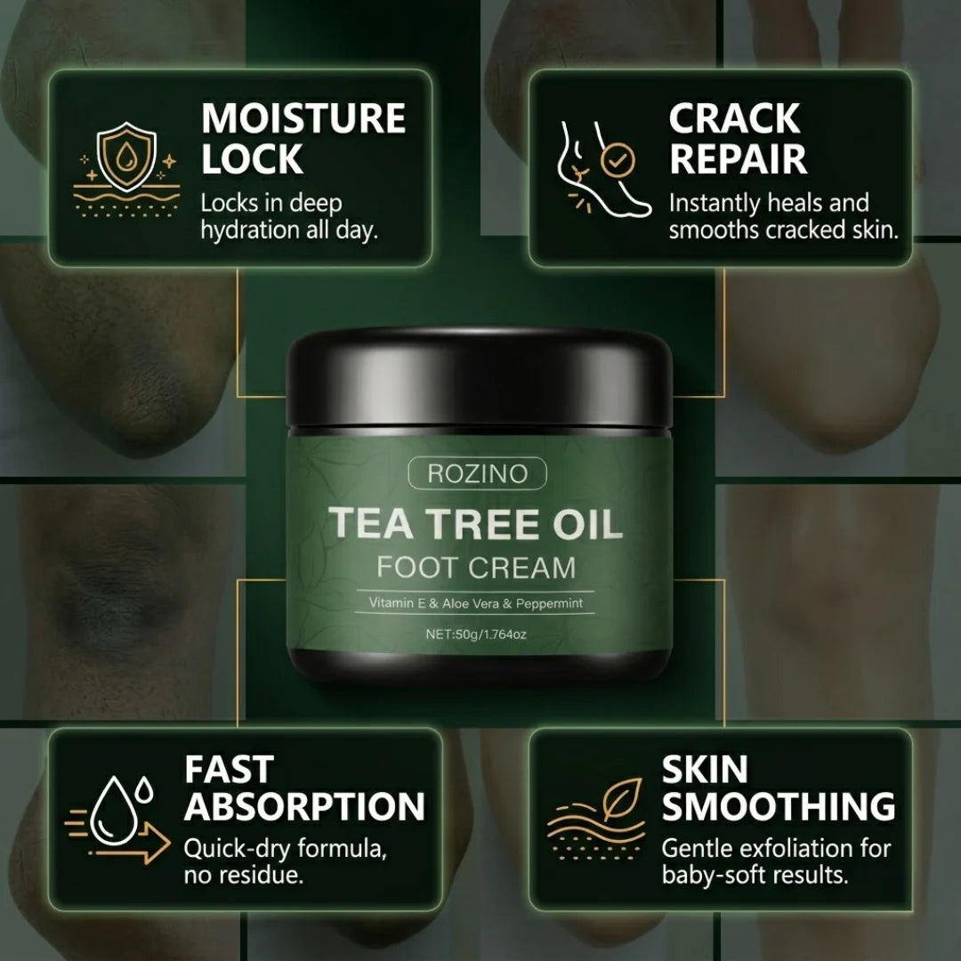 Soothing Aloe Vera & Tea Tree Foot Moisturizer Cream