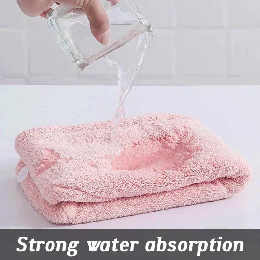 Microfiber Quick Hair Drying Cap Towel