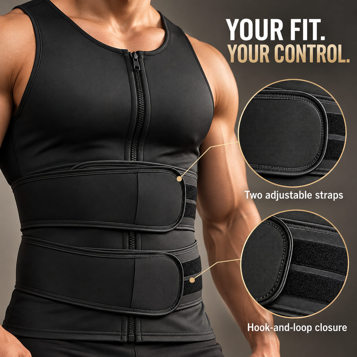 MenBody Shaper  ® Men’s Adjustable Shaping Vest