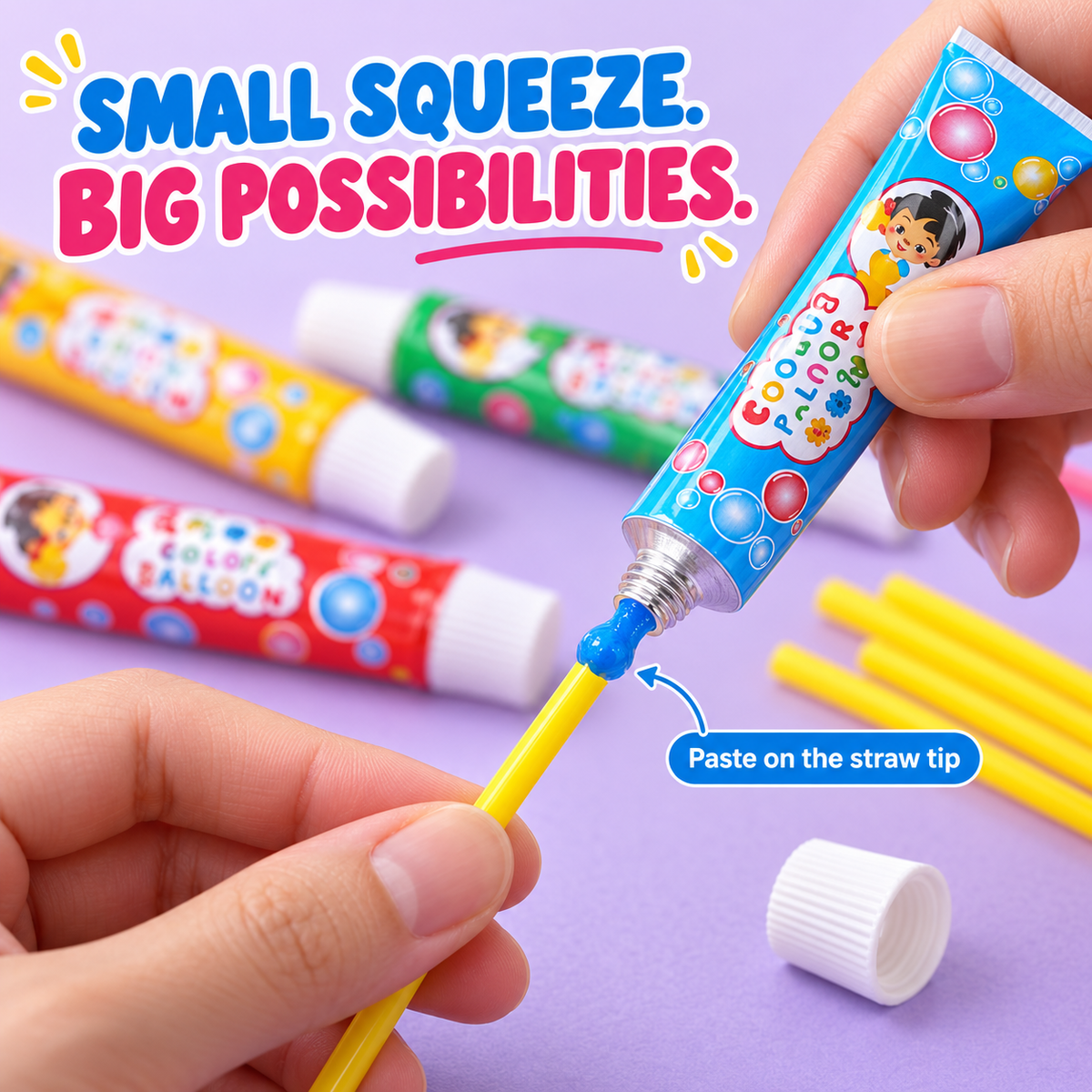 Magic Plastic Touchable Blow Bubbles Set