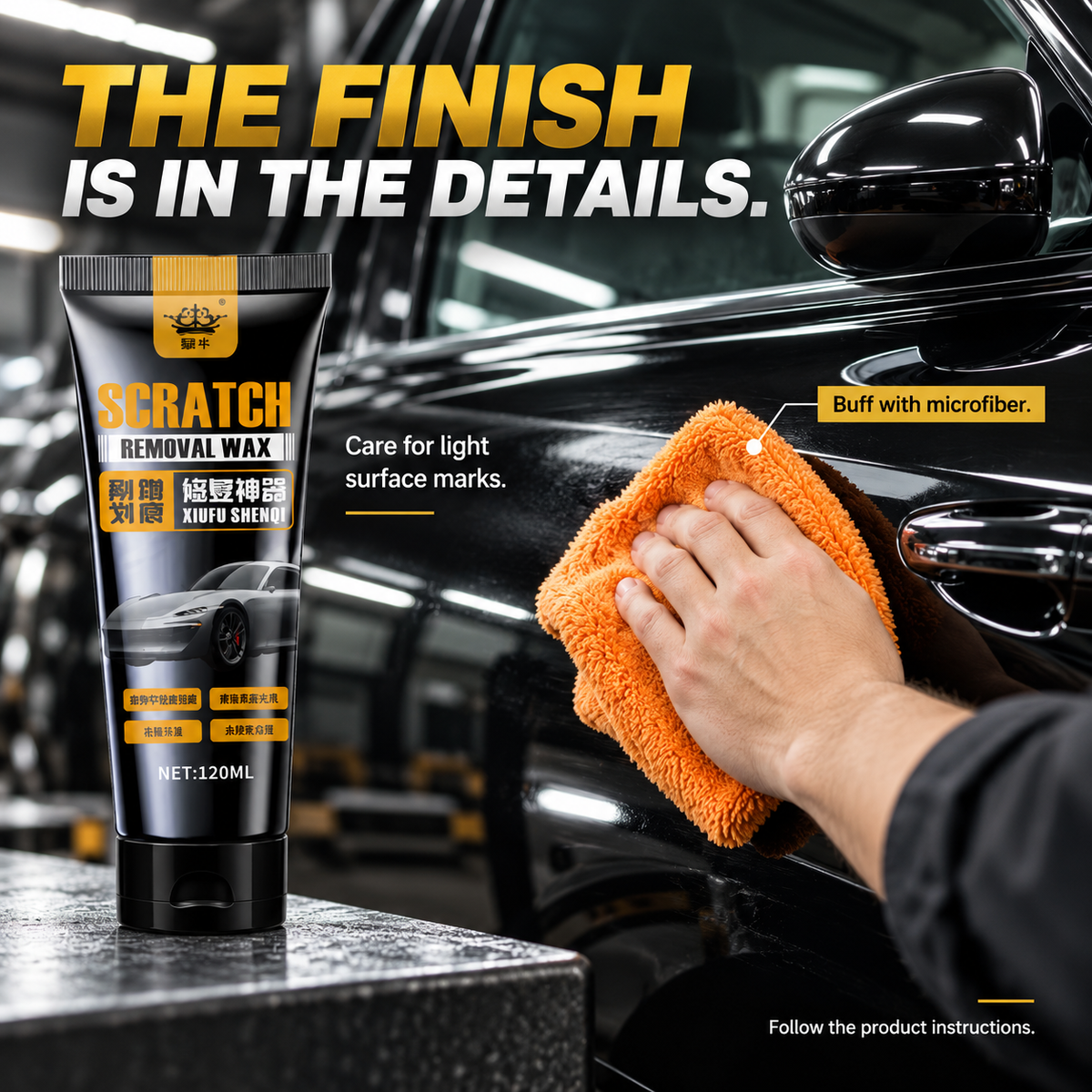 Scratch Remover Cream® - Rubbing & Removing