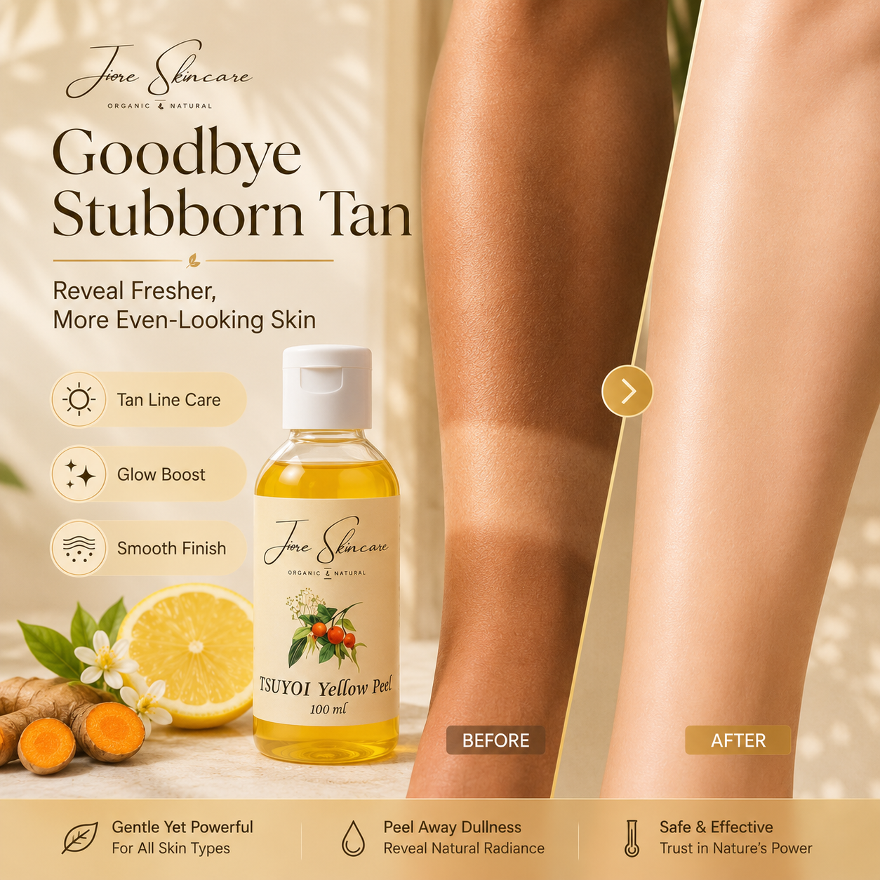 Yellow Skin Brightening Peel - 30 Sec Formula