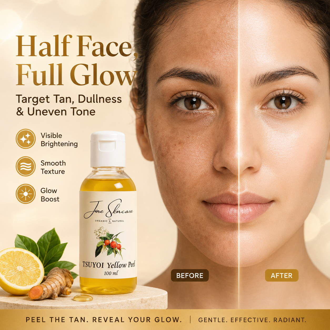 Yellow Skin Brightening Peel - 30 Sec Formula