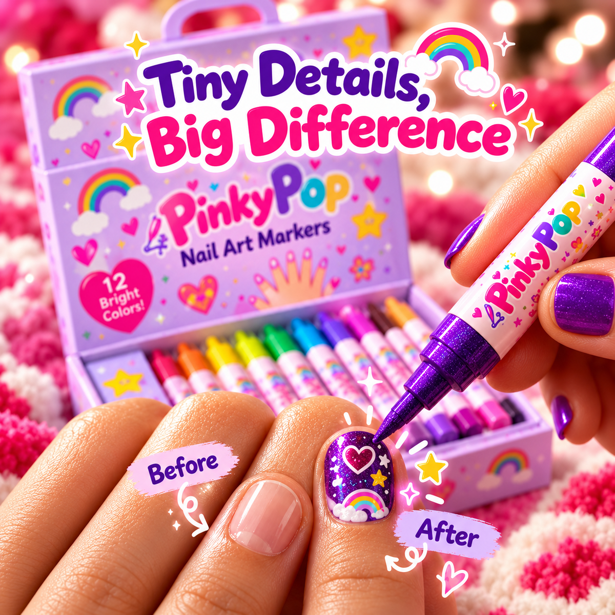 PinkyPop Kids Nail Art Markers