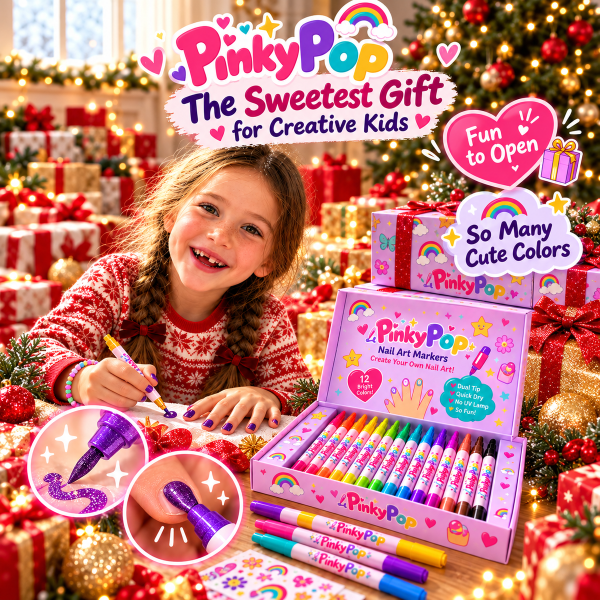 PinkyPop Kids Nail Art Markers