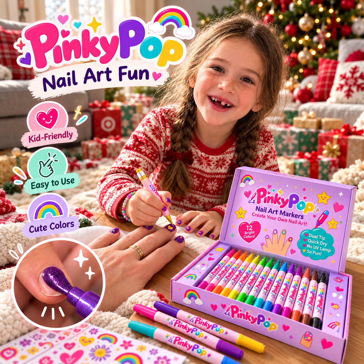 PinkyPop Kids Nail Art Markers