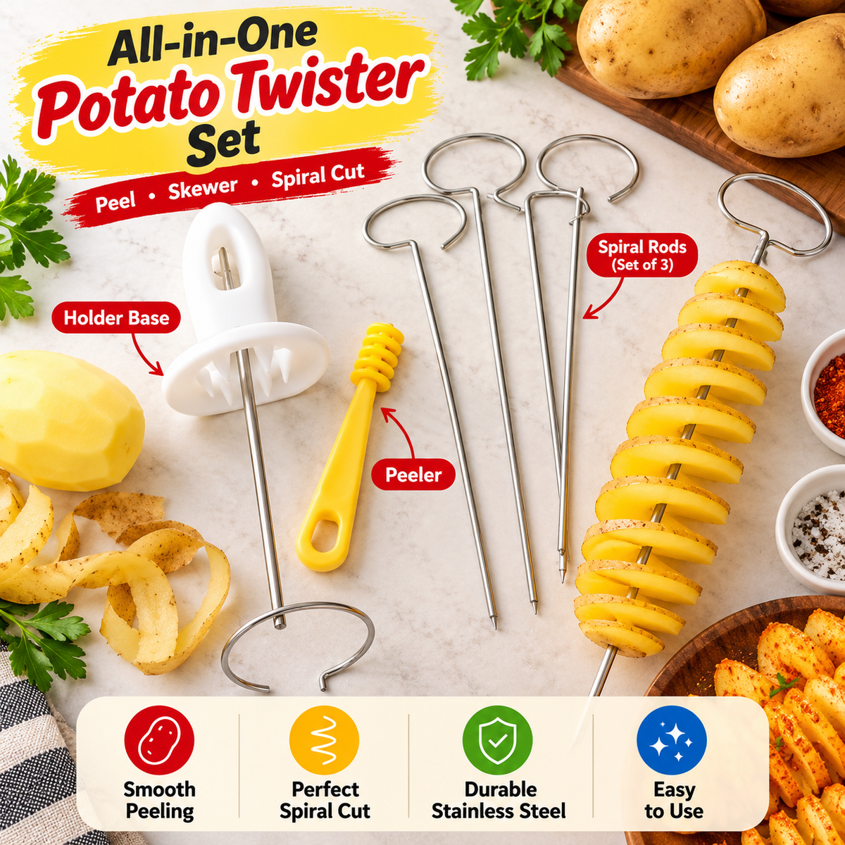 SpiralChef™- Potato Peeler 🍟