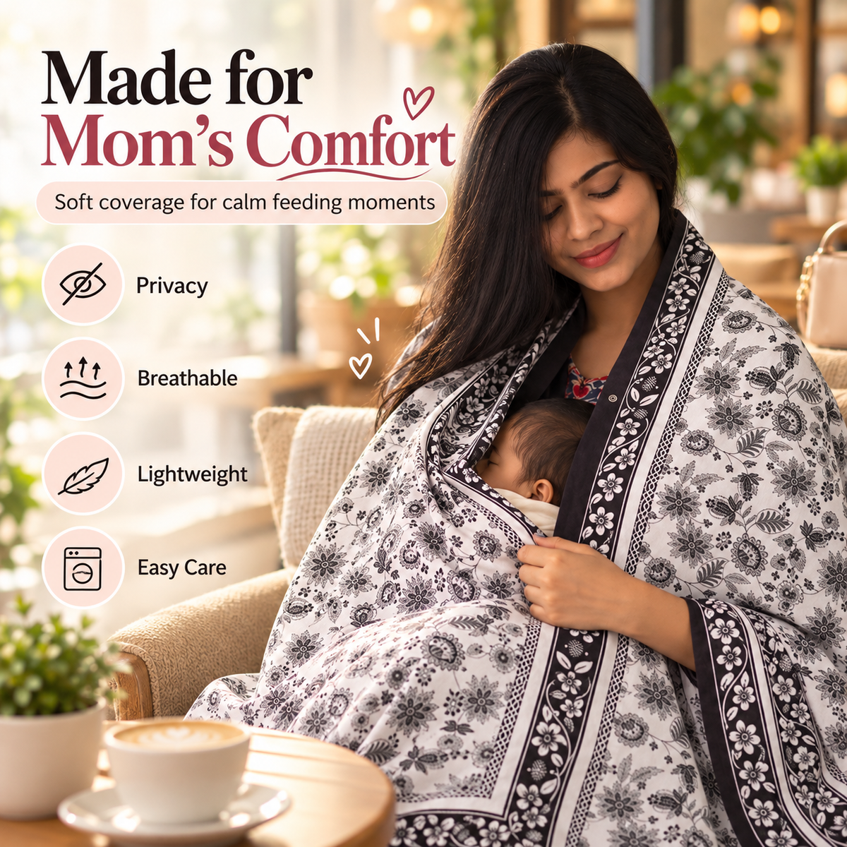 Baby Feeding Shawl™ Nursing & Feeding Outside