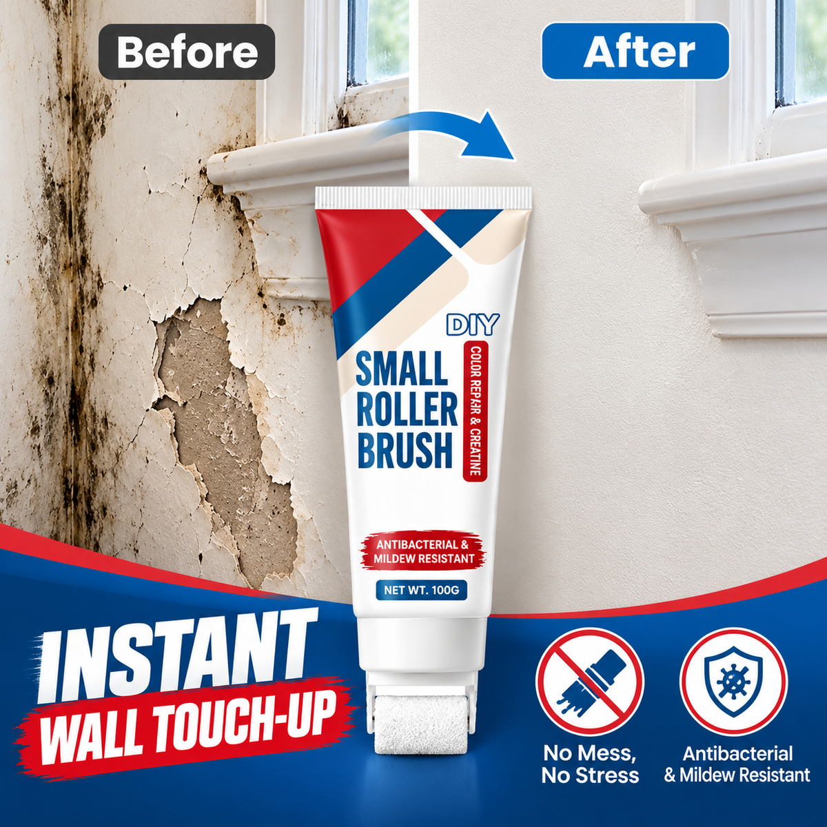 WallFix Pro™ – Instant Wall Repair Roller