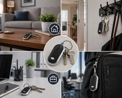 Smart Whistle Key Finder Keychain – Clap & Find Your Lost Keys Instantly