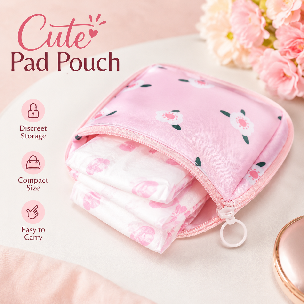 HerCare Pad Pouch 🌸
