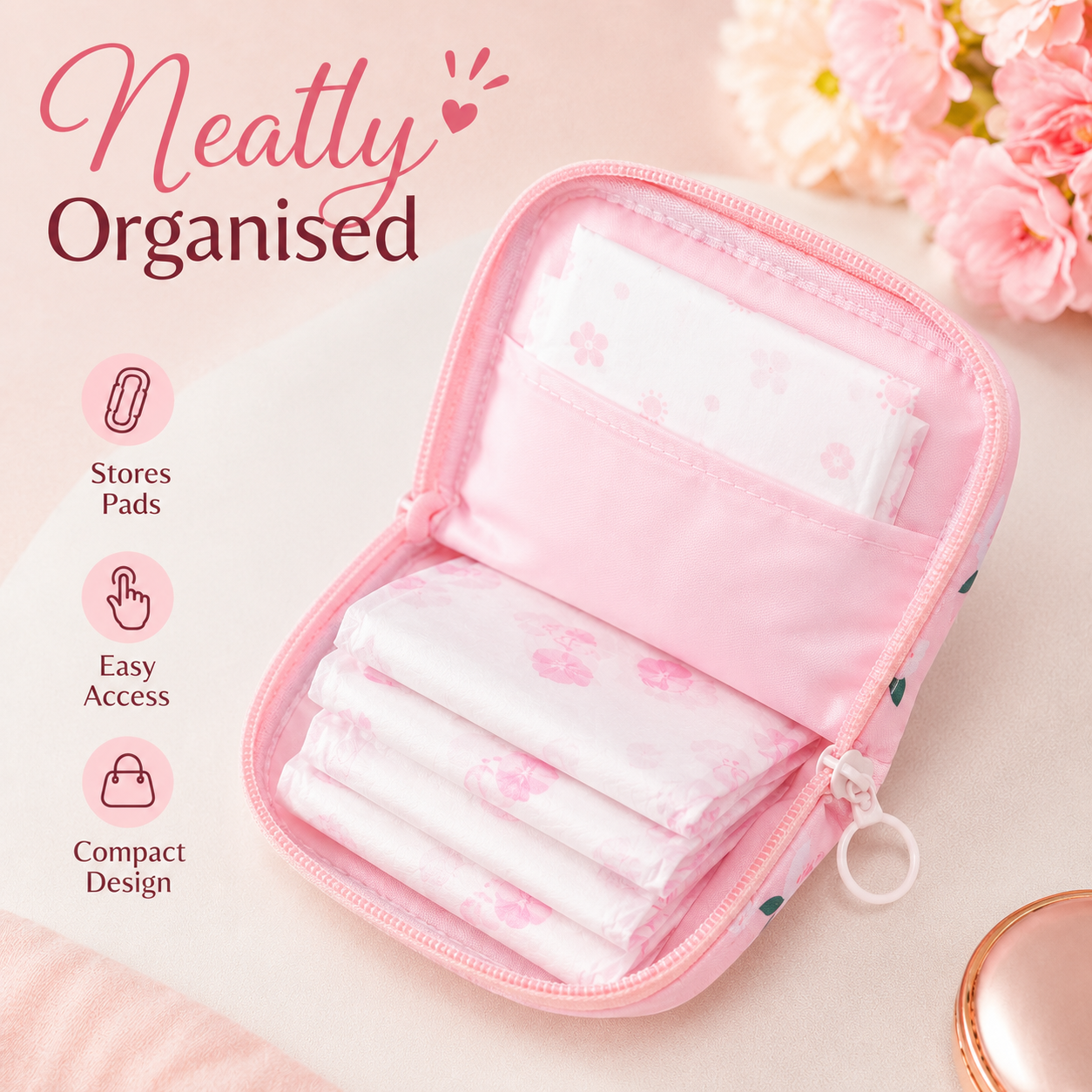 HerCare Pad Pouch 🌸