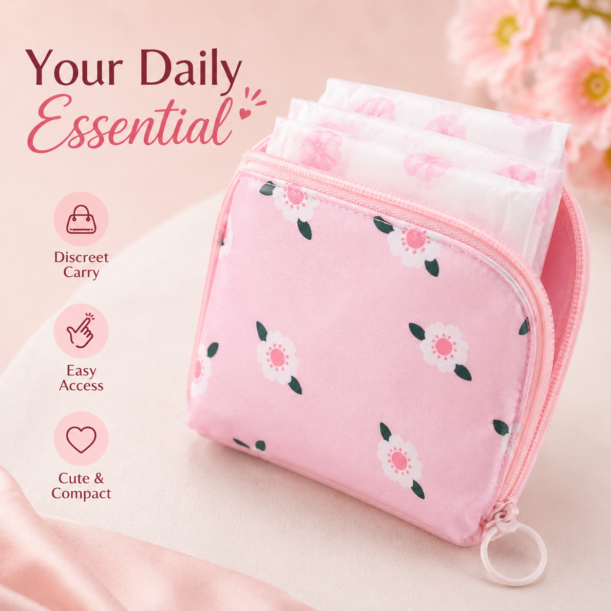 HerCare Pad Pouch 🌸