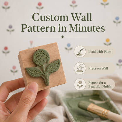 FloralStamp™ – DIY Floral Wall Pattern Creator