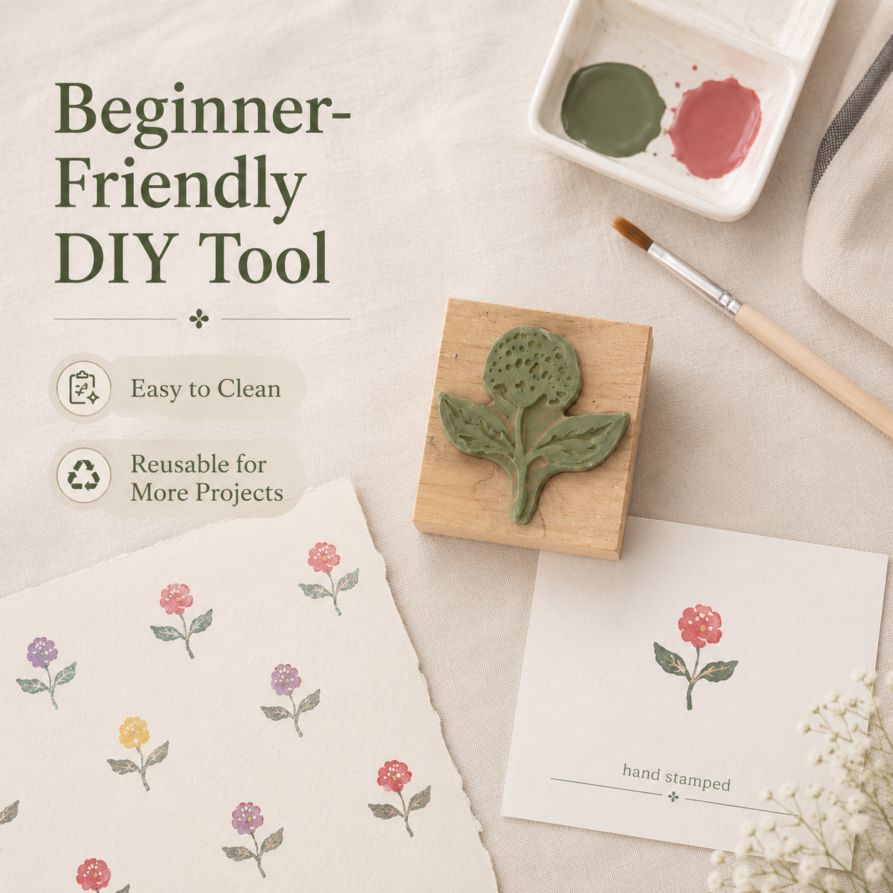 FloralStamp™ – DIY Floral Wall Pattern Creator