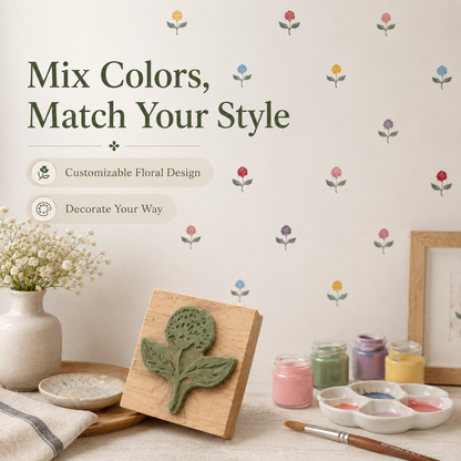 FloralStamp™ – DIY Floral Wall Pattern Creator