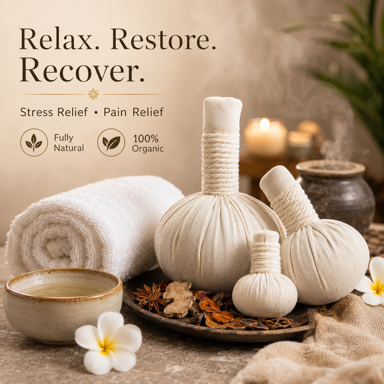 15 Herbal Ingredients Potli Massager