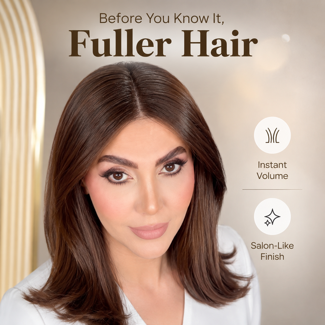 Natural Volume 3-Clip Hair Topper