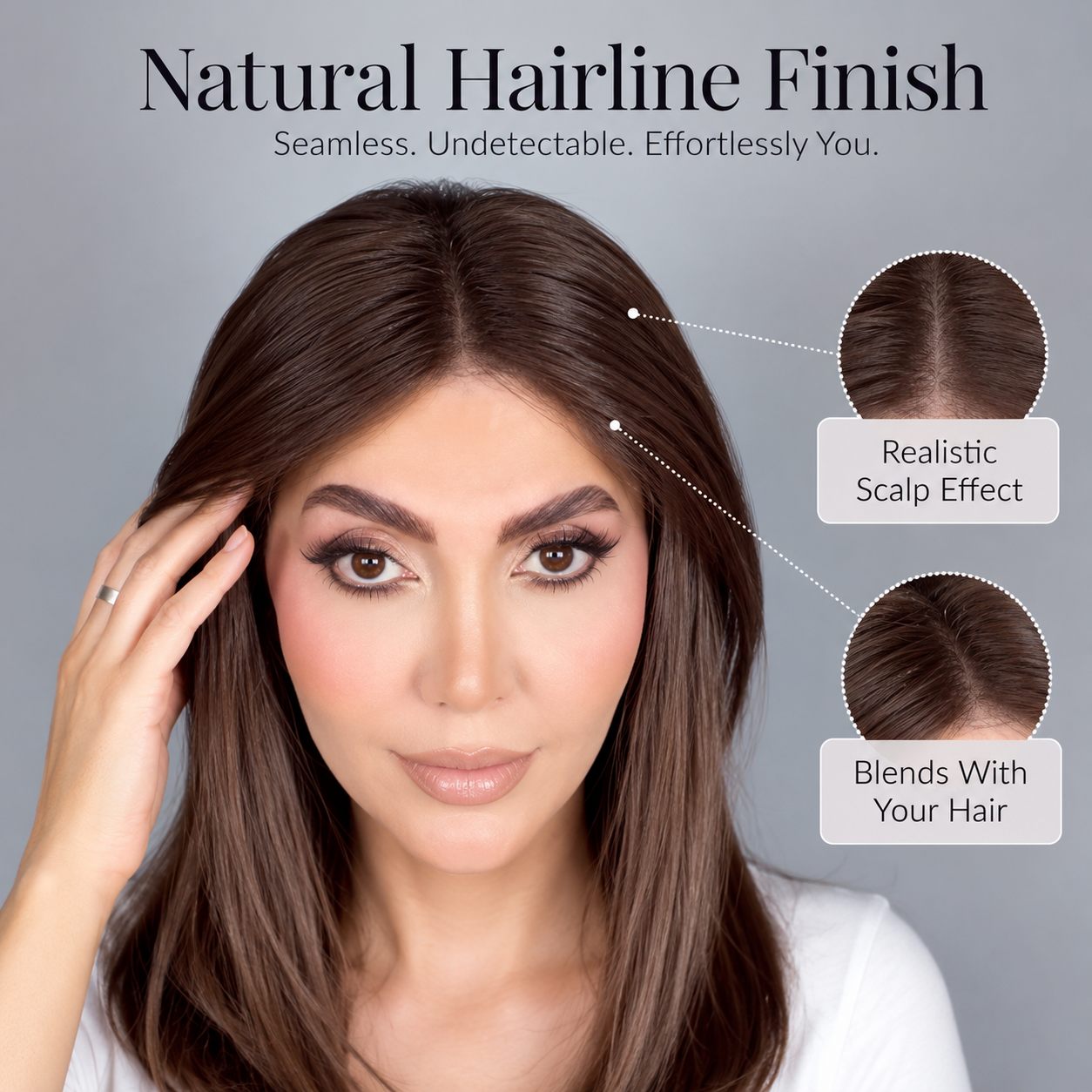 Natural Volume 3-Clip Hair Topper