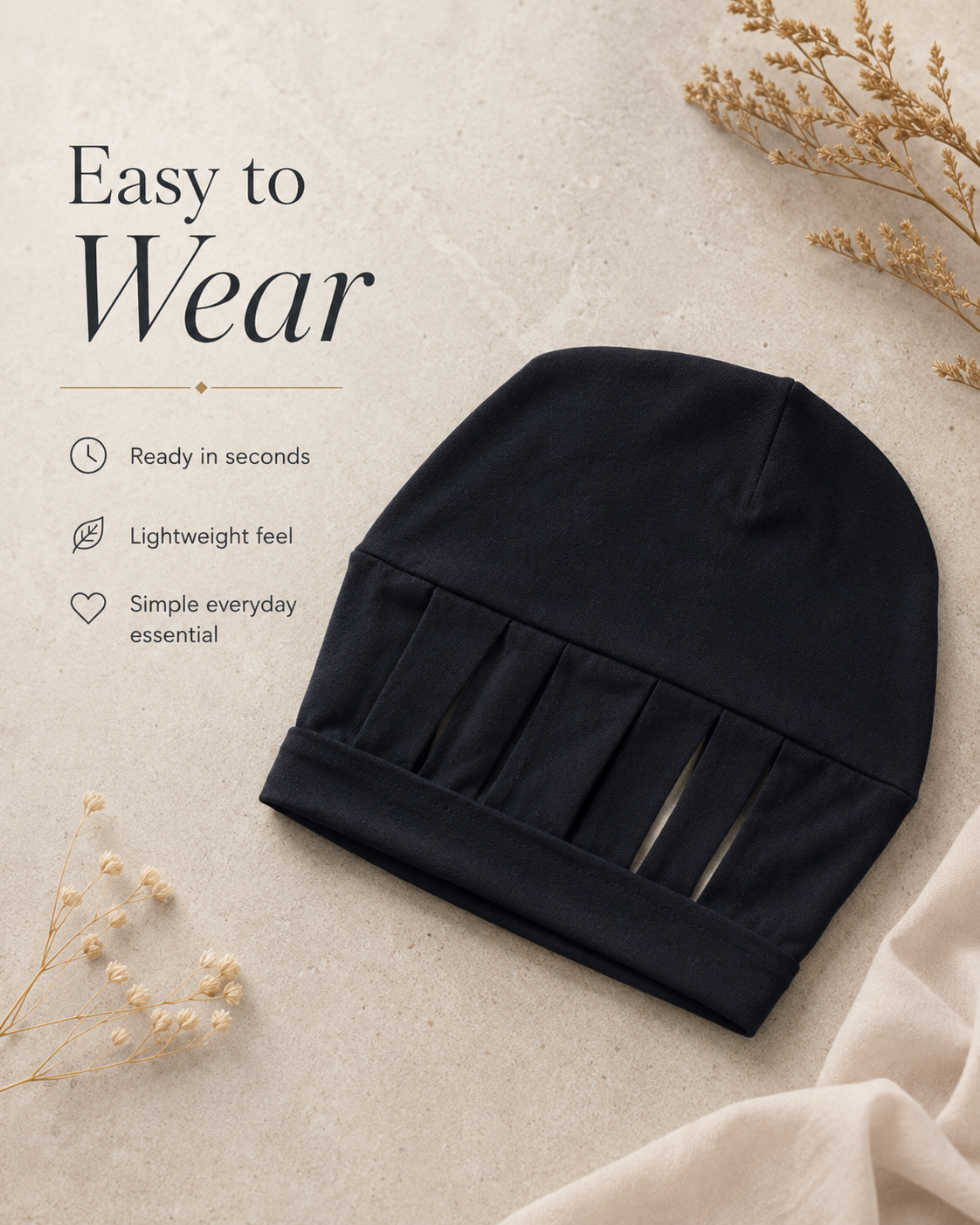 SecureFit Ear-Hold Hijab Undercap