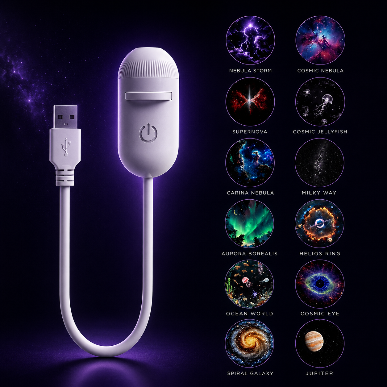 Galaxy Projection Themes Lamp