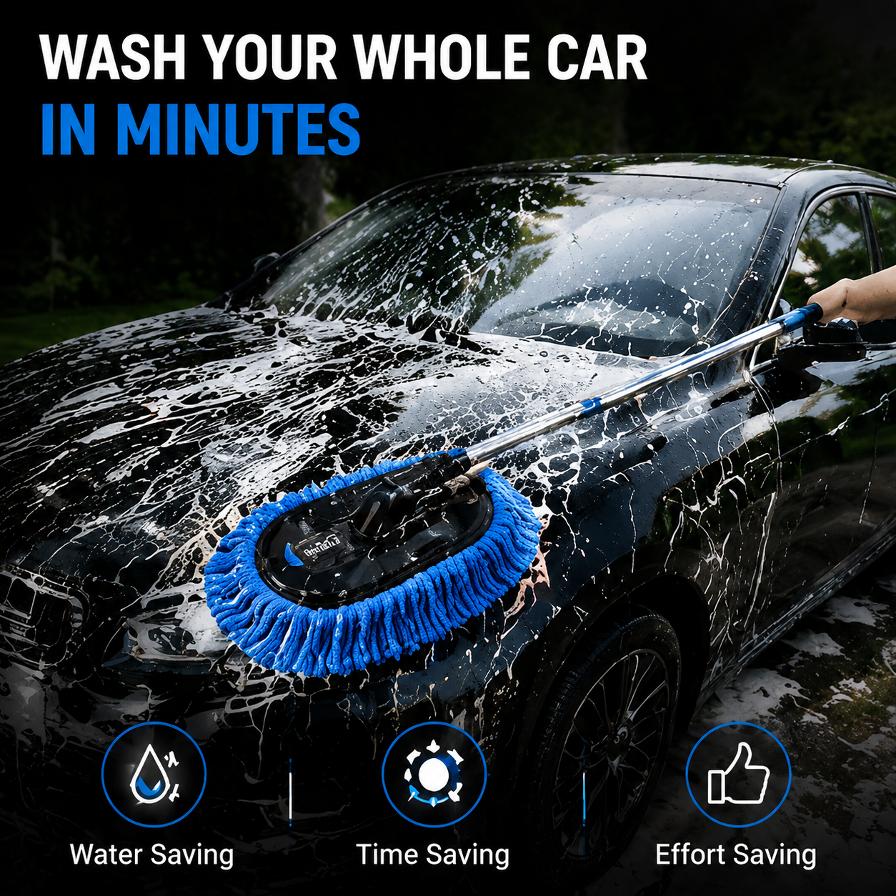 2 in 1 Microfiber Water Cleaning Car Duster