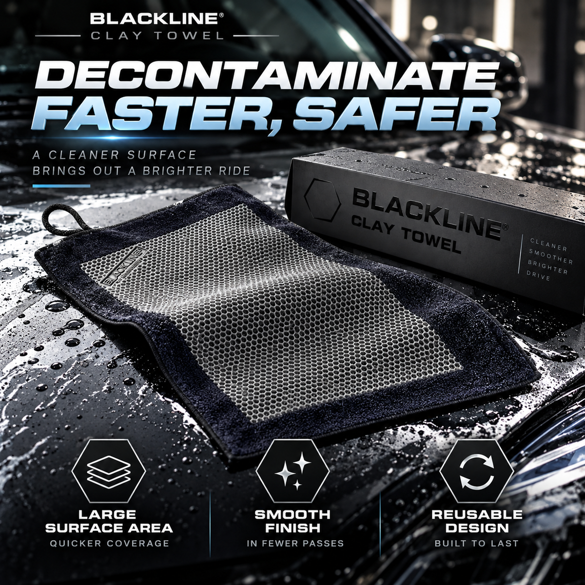 Blackline Synthetic Clay Towel™ - SCRATCH REMOVER