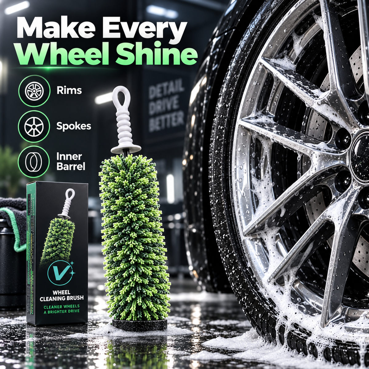 RimMaster™ Wheel Detailing Brush