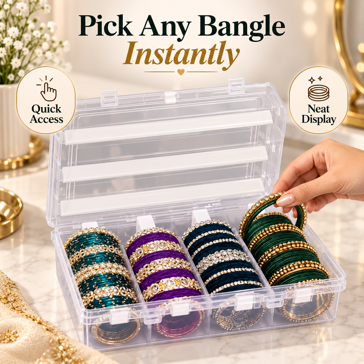 BangleNest™ – Smart storage solution for organized bangles
