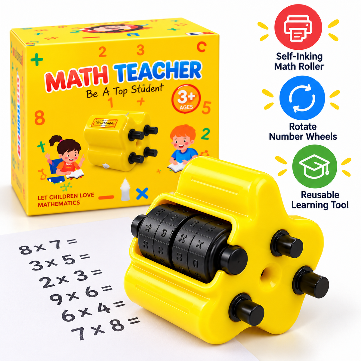 4 in 1 SmartMath Pro™ – Interactive math practice companion for children