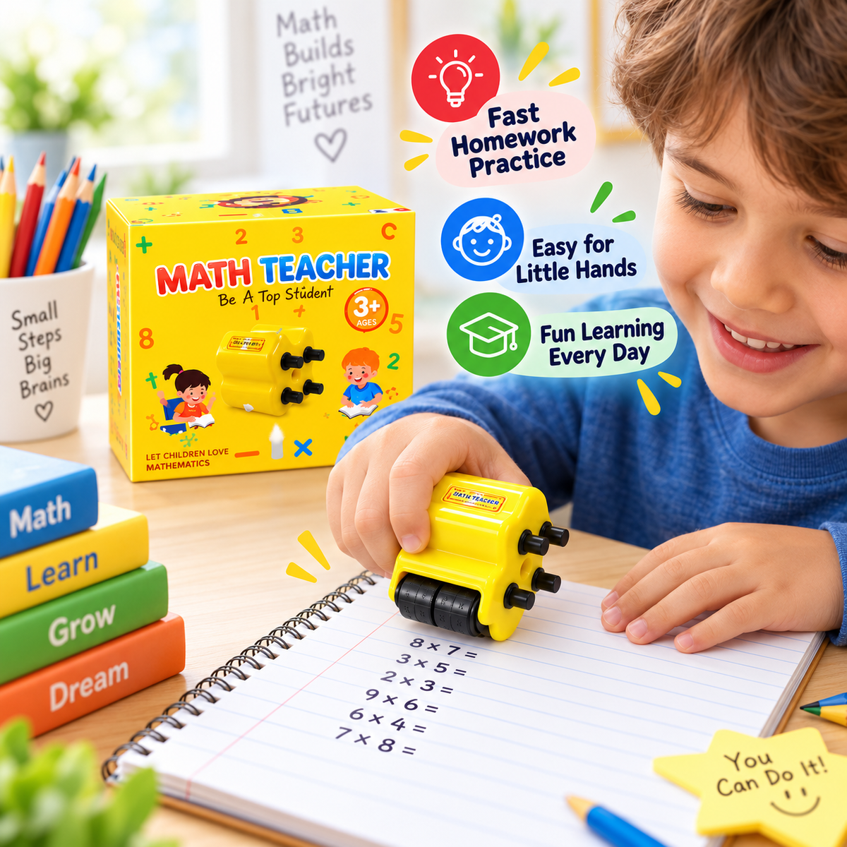 4 in 1 SmartMath Pro™ – Interactive math practice companion for children