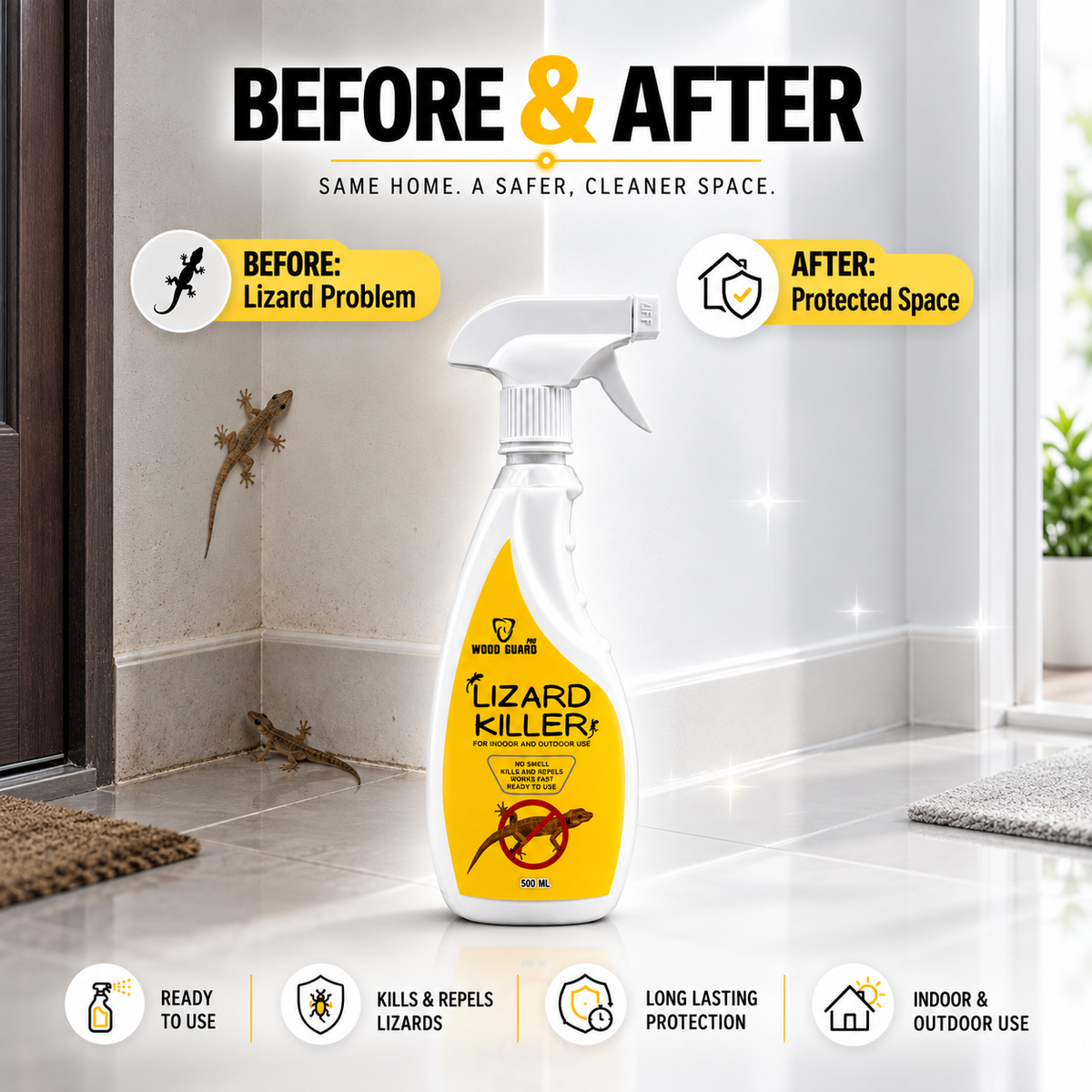 LizardShield™ – Home & Outdoor Lizard Repellent Solution