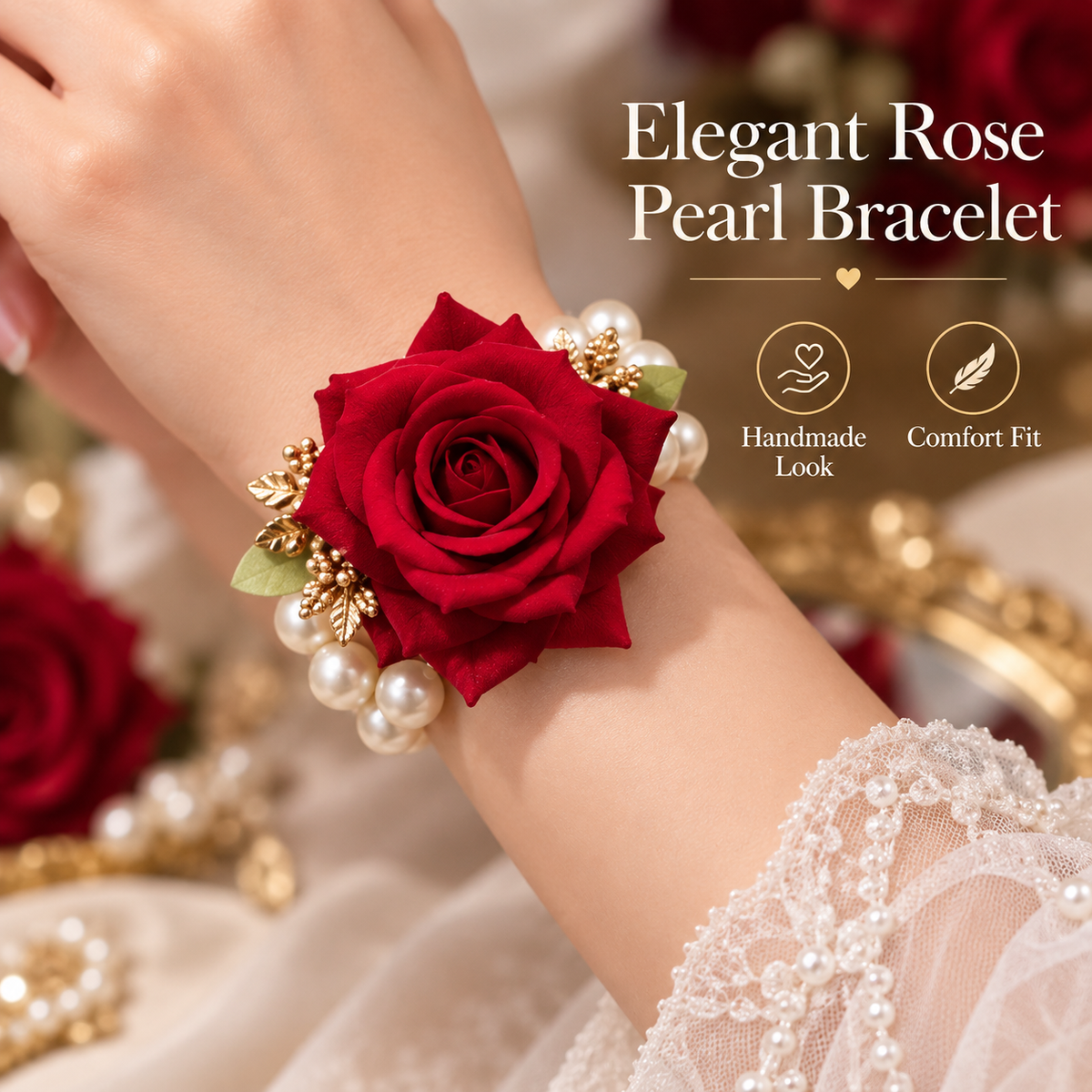 RoseCharm™ Bridal Wrist Corsage